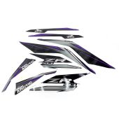 Arctic Cat, HOOD DECAL KIT, 2019 ZR 200 PURPLE