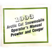 Arctic Cat, OPERATOR'S MANUAL 2254-836, 1993 Prowler/Cougar