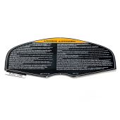 Arctic Cat, HOOD "WARNING" DECAL ENG/FRENCH 4621-747, 2018-2025 ZR 200