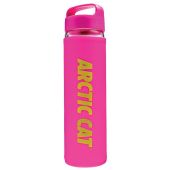 ARCTIC CAT, GLASS WATER BOTTLE-PINK 5273-034