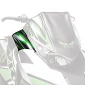 Arctic Cat, WINDSHIELD SIDE DEFLECTORS PRIDE GREEN 6639-348, 12-18 ZR F XF M