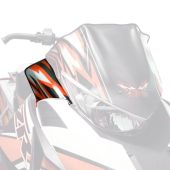 Arctic Cat, WINDSHIELD SIDE DEFLECTORS PRIDE ORANGE 6639-349, 12-18 ZR F XF M