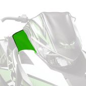 Arctic Cat, WINDSHIELD SIDE DEFLECTORS PRIDE GREEN 6639-516, 12-18 ZR F XF M