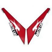 Arctic Cat, RH/LH RED REAR SEAT AIRCAT DECALS 8621-924/8621-925, 2024 Riot 600 Catalyst