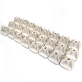 Stud Boy, SUPER-LITE .750 WHITE SINGLE STUD BACKERS 24PC, 2513-P1-WHT