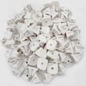 Stud Boy, SUPER-LITE .750 WHITE SINGLE STUD BACKERS 96PC, 2513-P3-WHT