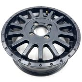 KMC, SATIN BLACK 15x6 WHEEL