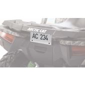 White Universal Registration Plate