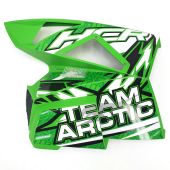 Arctic Cat, SIDE PANEL, LEFT, w/DECALS, 3718-961, 2014 M 9000 HCR 162, NEW