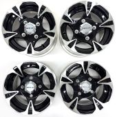 Arctic Cat, BLACK MAGIC WHEEL SET 12x6 12x7.5, 4x115