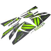 Arctic Cat, COMPLETE DECAL KIT, 2017 XF 9000 137 CROSS COUNTRY LT BLK