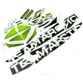 Arctic Cat, COMPLETE DECAL KIT, 2017 ZR 9000 129 RR GRN